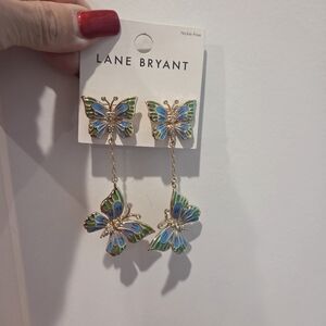 Lane Bryant Butterfly Earrings